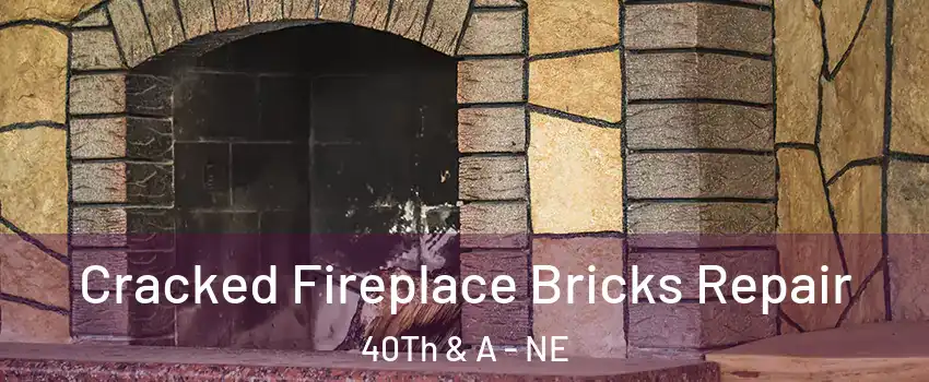 Cracked Fireplace Bricks Repair 40Th & A - NE