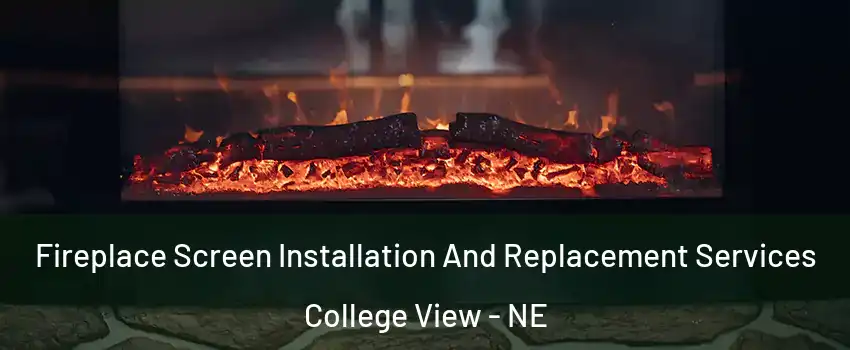 Fireplace Screen Installation And Replacement Services College View - NE
