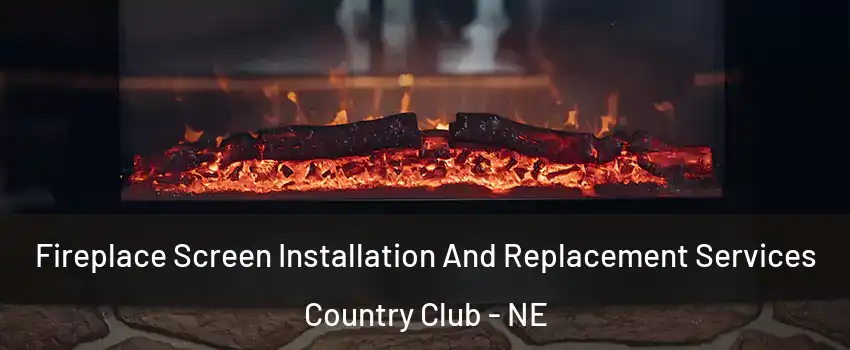 Fireplace Screen Installation And Replacement Services Country Club - NE