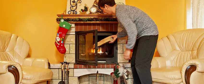 Rusted Metal Fireplace Restoration in Southern Hills, Nebraska