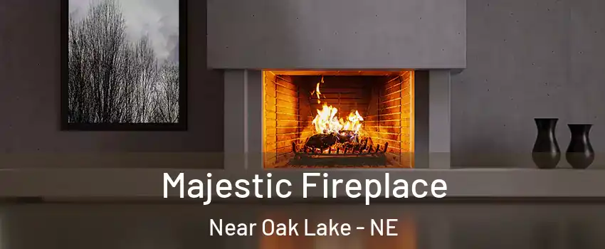 Majestic Fireplace Near Oak Lake - NE