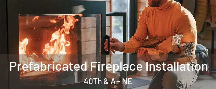 Prefabricated Fireplace Installation 40Th & A - NE